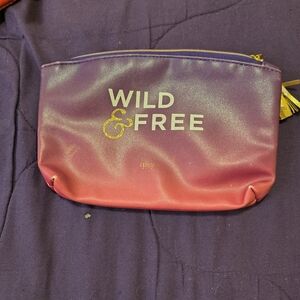 Ipsy Wild & Free Purple Pink Cosmetic Bag